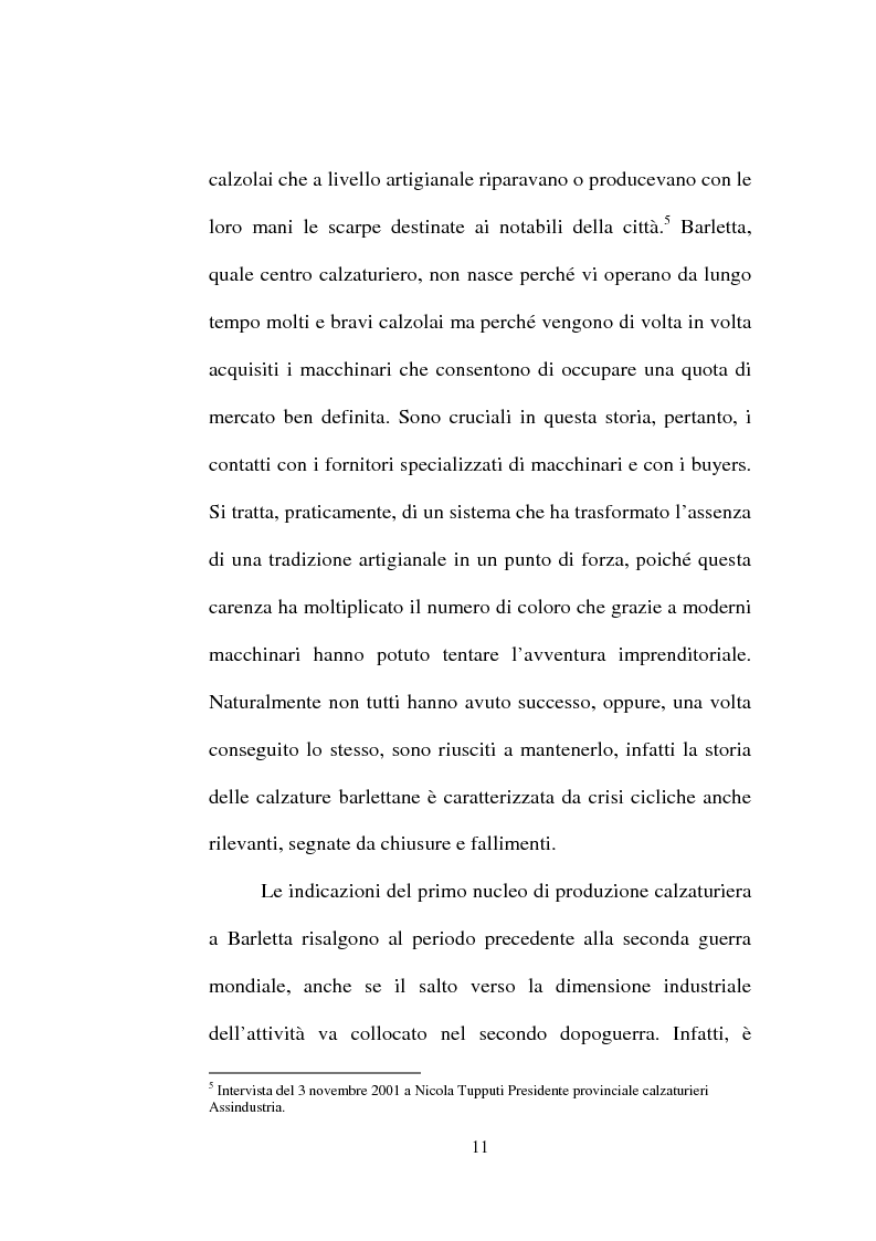 Anteprima della tesi: Evoluzione del settore calzaturiero e tessile a Barletta dagli anni '70 agli anni '90, Pagina 11