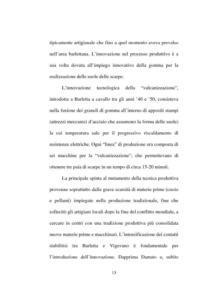 Anteprima della tesi: Evoluzione del settore calzaturiero e tessile a Barletta dagli anni '70 agli anni '90, Pagina 13