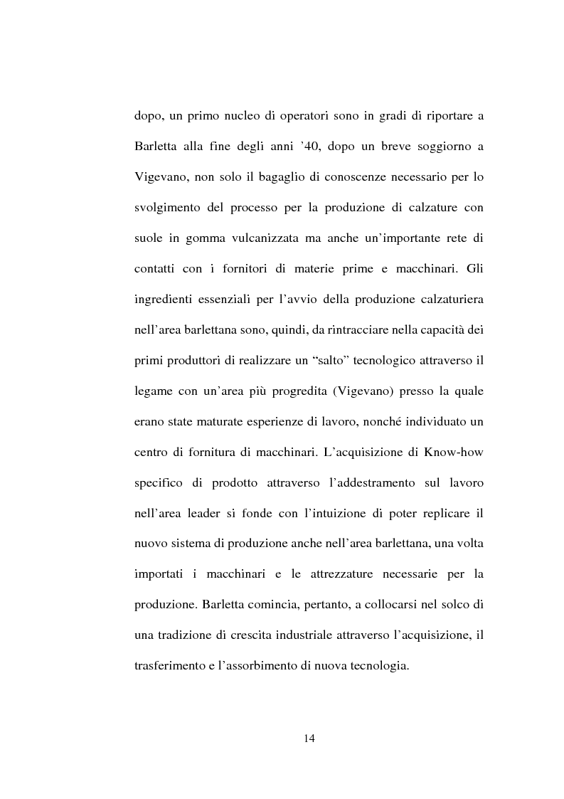 Anteprima della tesi: Evoluzione del settore calzaturiero e tessile a Barletta dagli anni '70 agli anni '90, Pagina 14