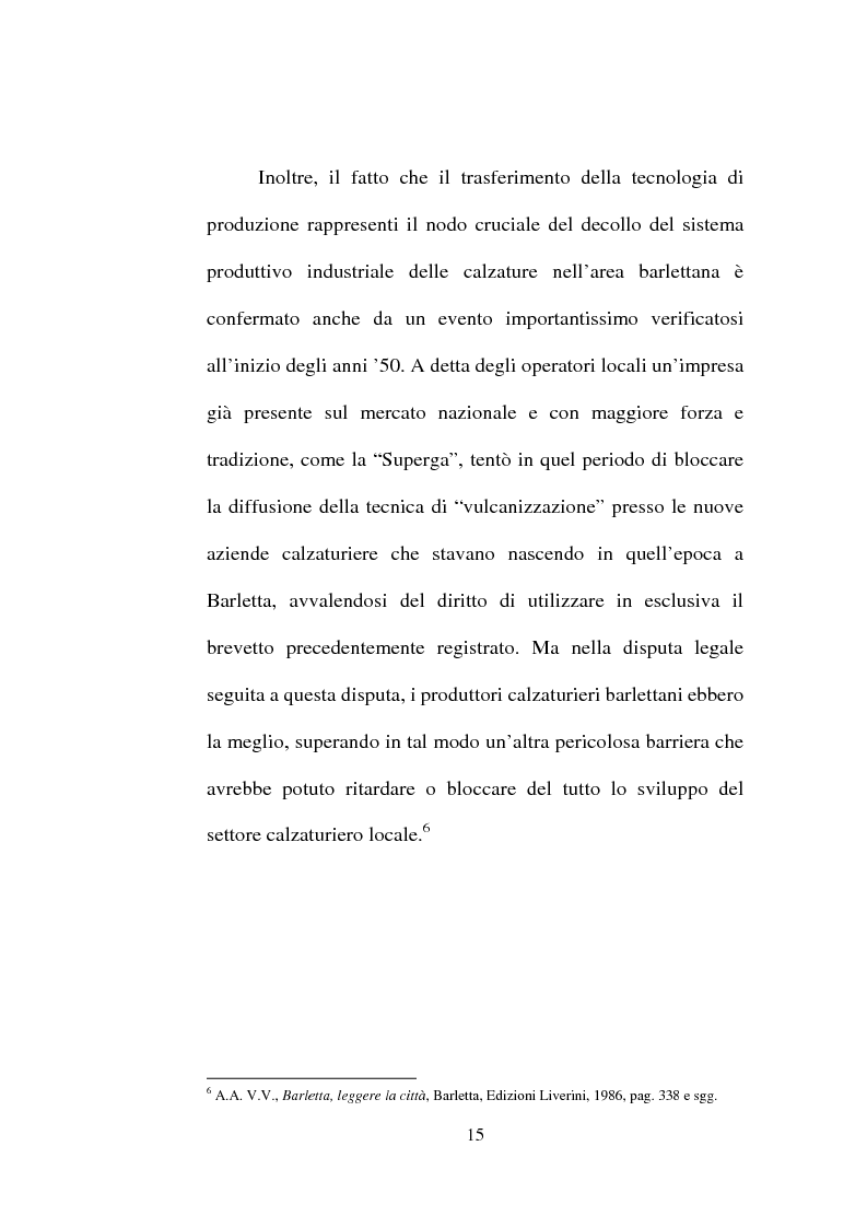 Anteprima della tesi: Evoluzione del settore calzaturiero e tessile a Barletta dagli anni '70 agli anni '90, Pagina 15