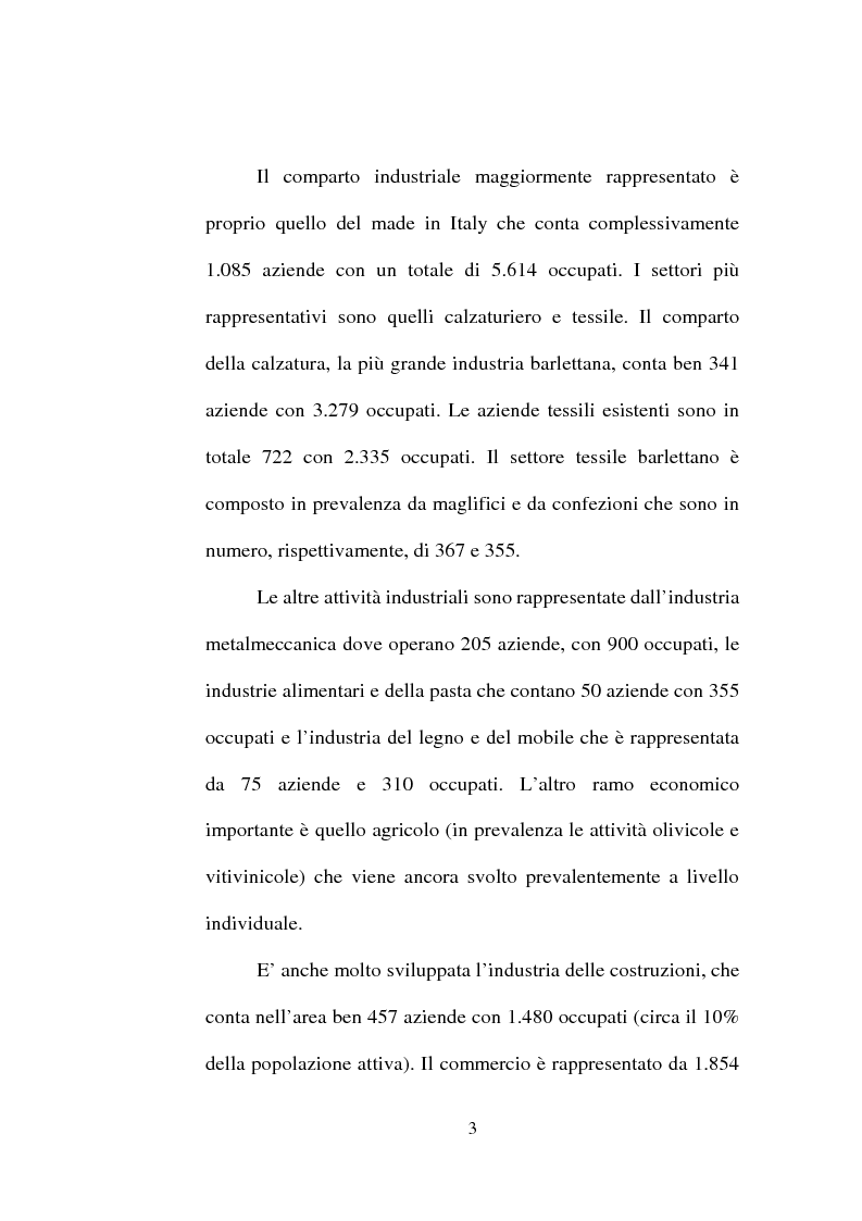 Anteprima della tesi: Evoluzione del settore calzaturiero e tessile a Barletta dagli anni '70 agli anni '90, Pagina 3