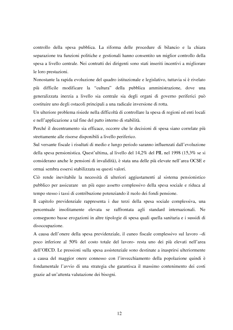 Anteprima della tesi: Profilo macroeconomico comparato dell'Italia ed analisi competitiva, Pagina 11