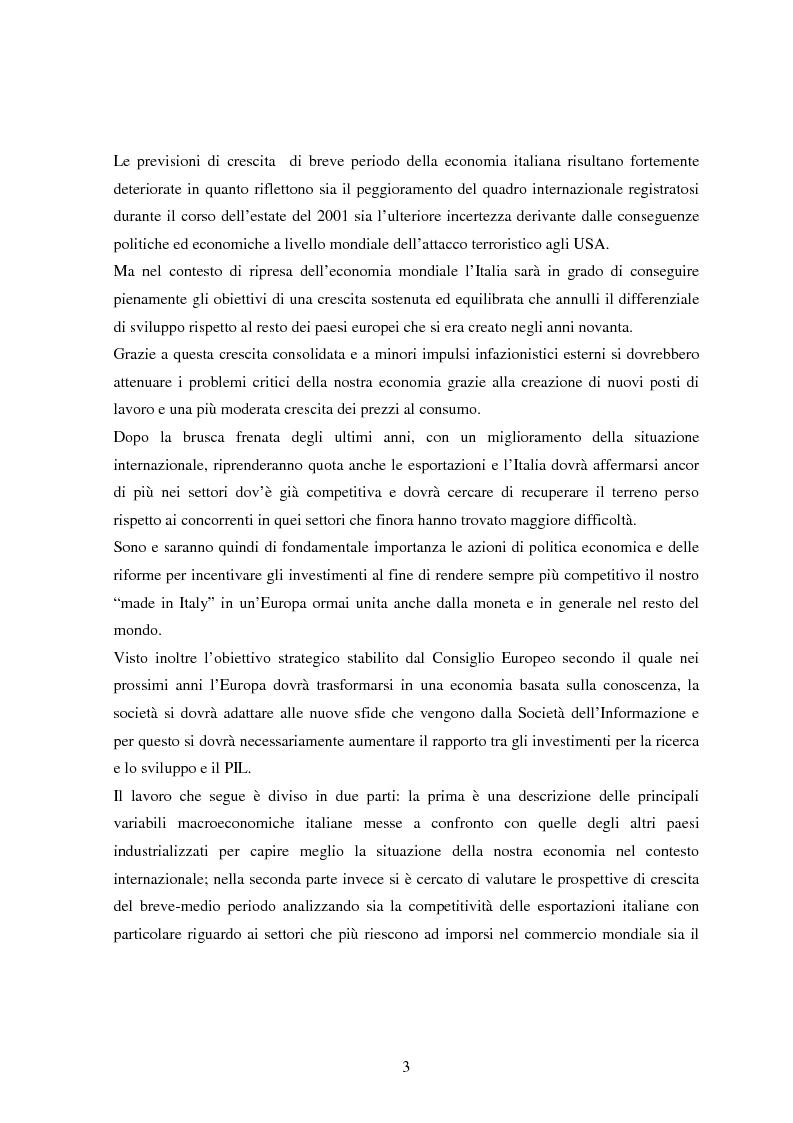 Anteprima della tesi: Profilo macroeconomico comparato dell'Italia ed analisi competitiva, Pagina 2