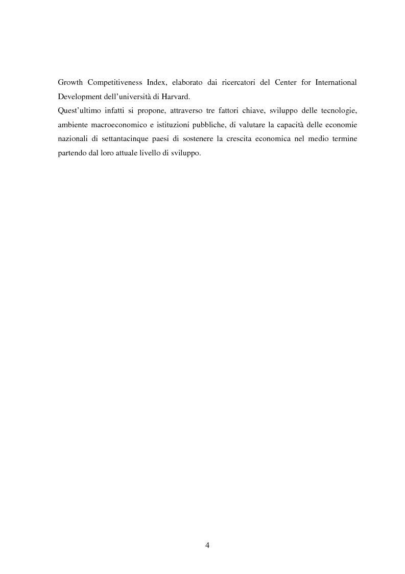 Anteprima della tesi: Profilo macroeconomico comparato dell'Italia ed analisi competitiva, Pagina 3