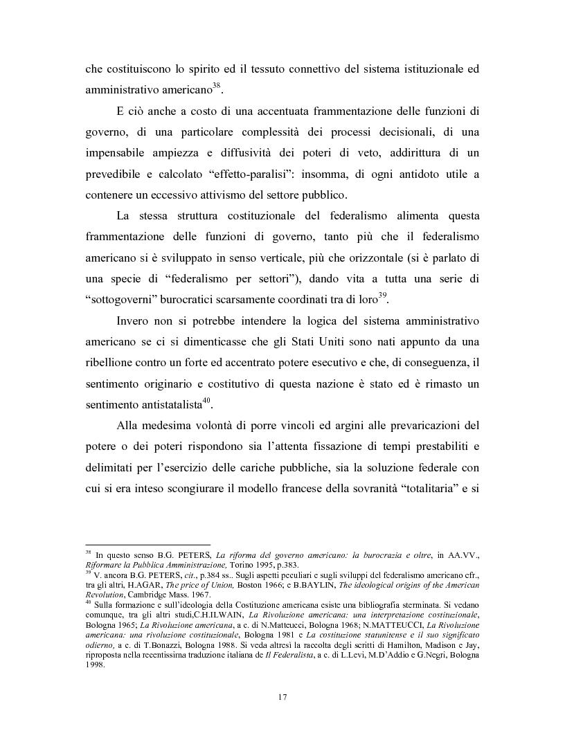 Anteprima della tesi: Il modello delle amministrazioni indipendenti in Italia e negli Stati Uniti. Profili comparati di disciplina della concorrenza., Pagina 13