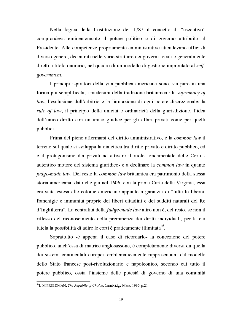 Anteprima della tesi: Il modello delle amministrazioni indipendenti in Italia e negli Stati Uniti. Profili comparati di disciplina della concorrenza., Pagina 15