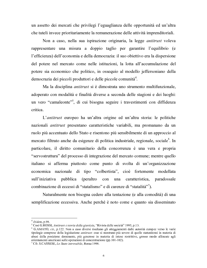 Anteprima della tesi: Il modello delle amministrazioni indipendenti in Italia e negli Stati Uniti. Profili comparati di disciplina della concorrenza., Pagina 2