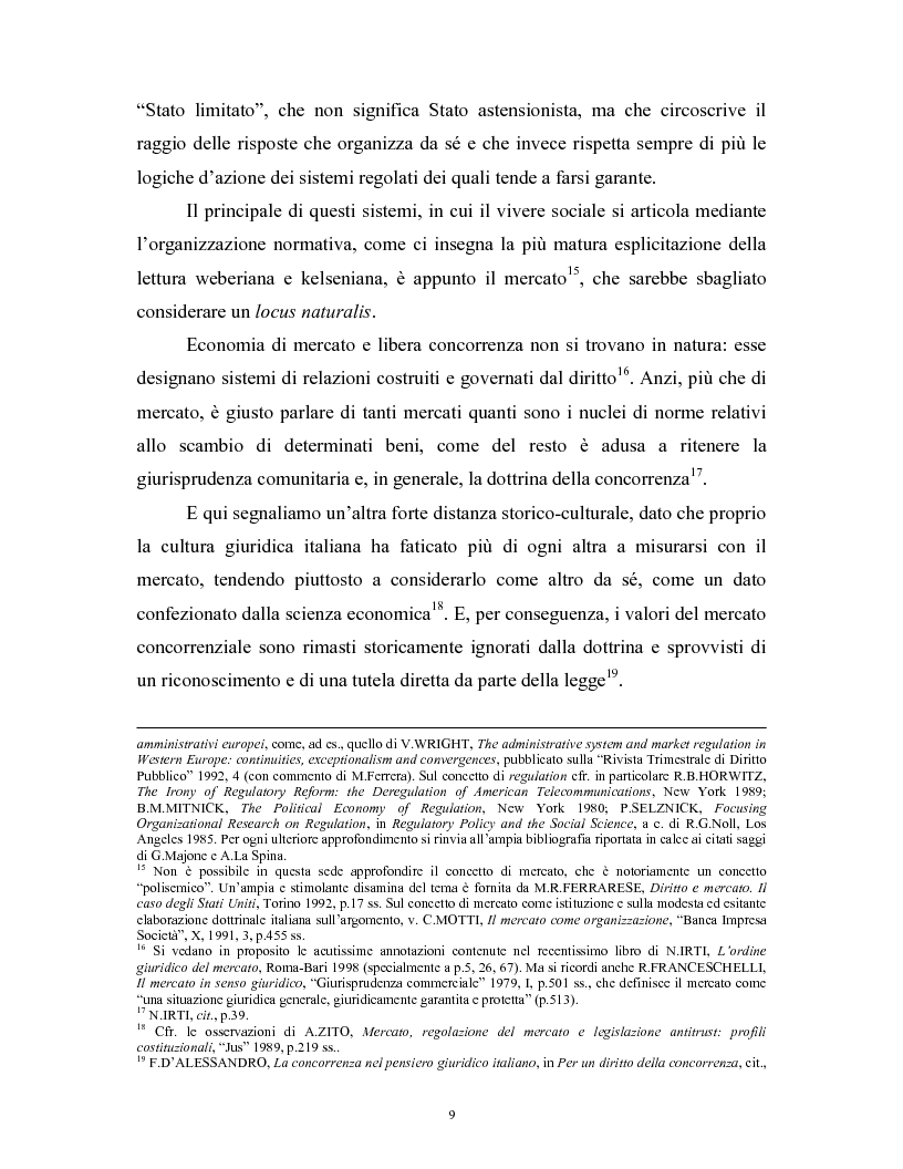 Anteprima della tesi: Il modello delle amministrazioni indipendenti in Italia e negli Stati Uniti. Profili comparati di disciplina della concorrenza., Pagina 5