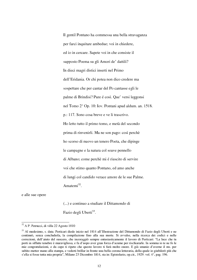 Anteprima della tesi: Le lettere familiari di Giulio Perticari, Pagina 11