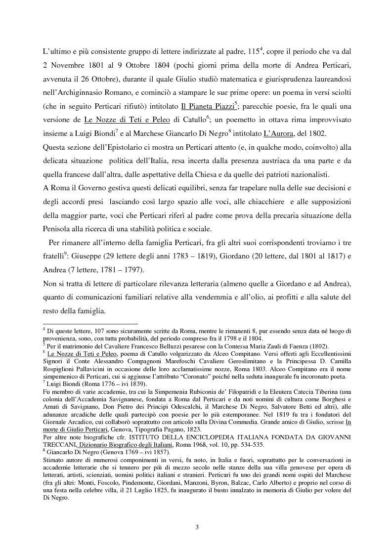 Anteprima della tesi: Le lettere familiari di Giulio Perticari, Pagina 2