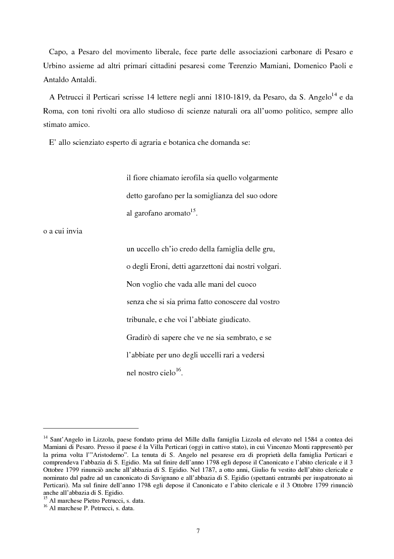 Anteprima della tesi: Le lettere familiari di Giulio Perticari, Pagina 6
