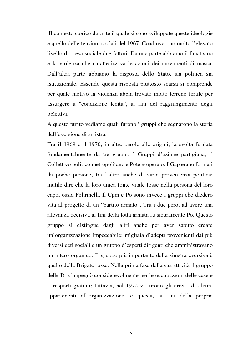 Anteprima della tesi: L'art. 270bis nella più recente giurisprudenza, Pagina 14