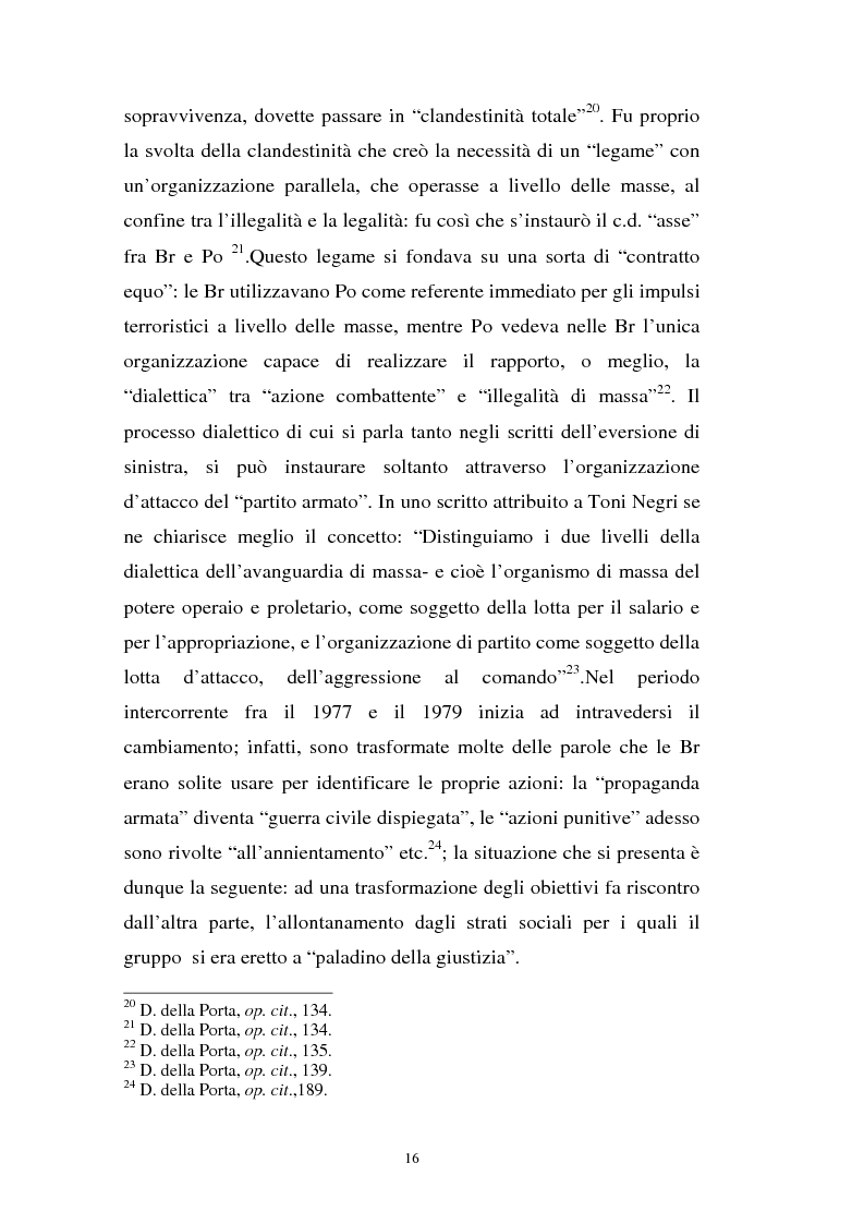 Anteprima della tesi: L'art. 270bis nella più recente giurisprudenza, Pagina 15