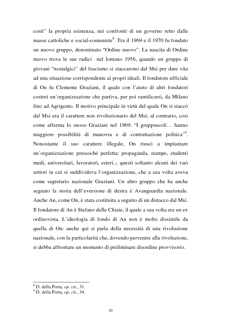 Anteprima della tesi: L'art. 270bis nella più recente giurisprudenza, Pagina 9