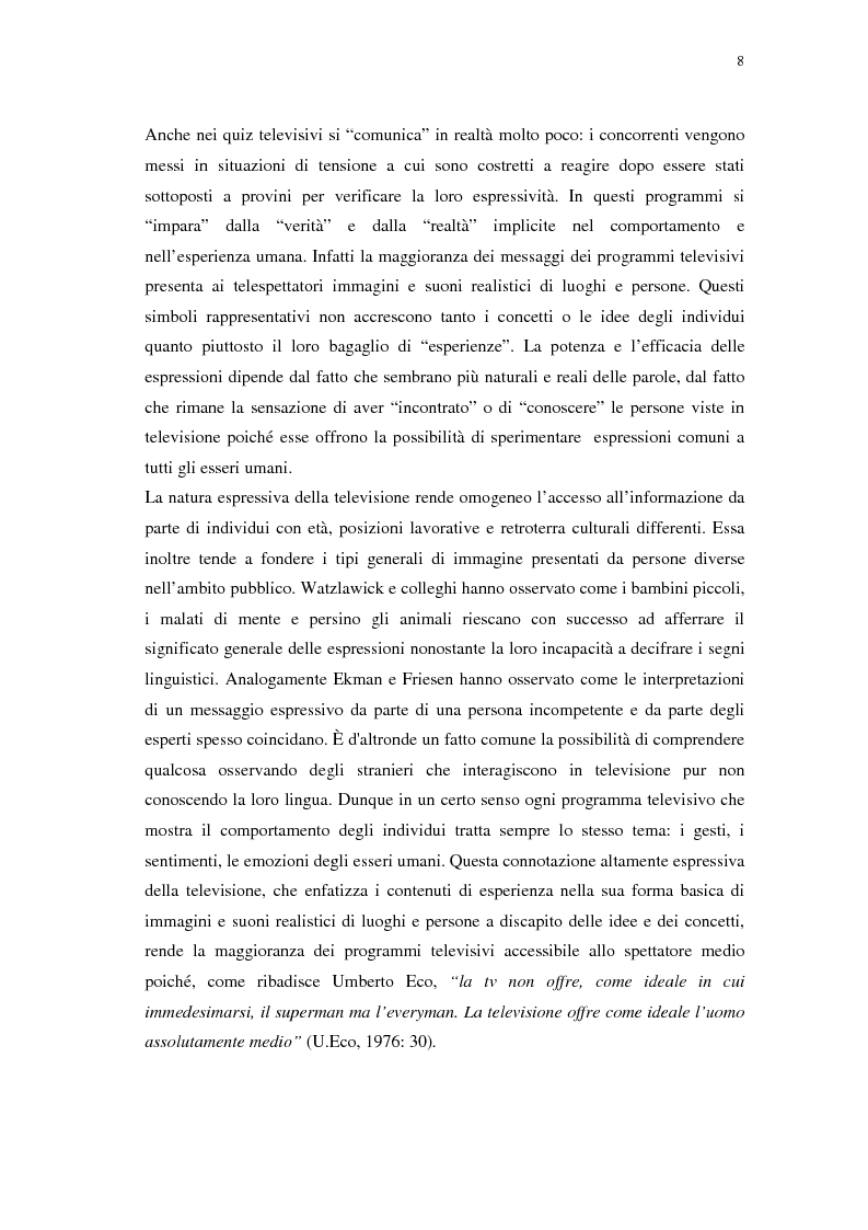 Anteprima della tesi: Grande Fratello: un prototipo di merce simbolica a distribuzione globale, Pagina 8