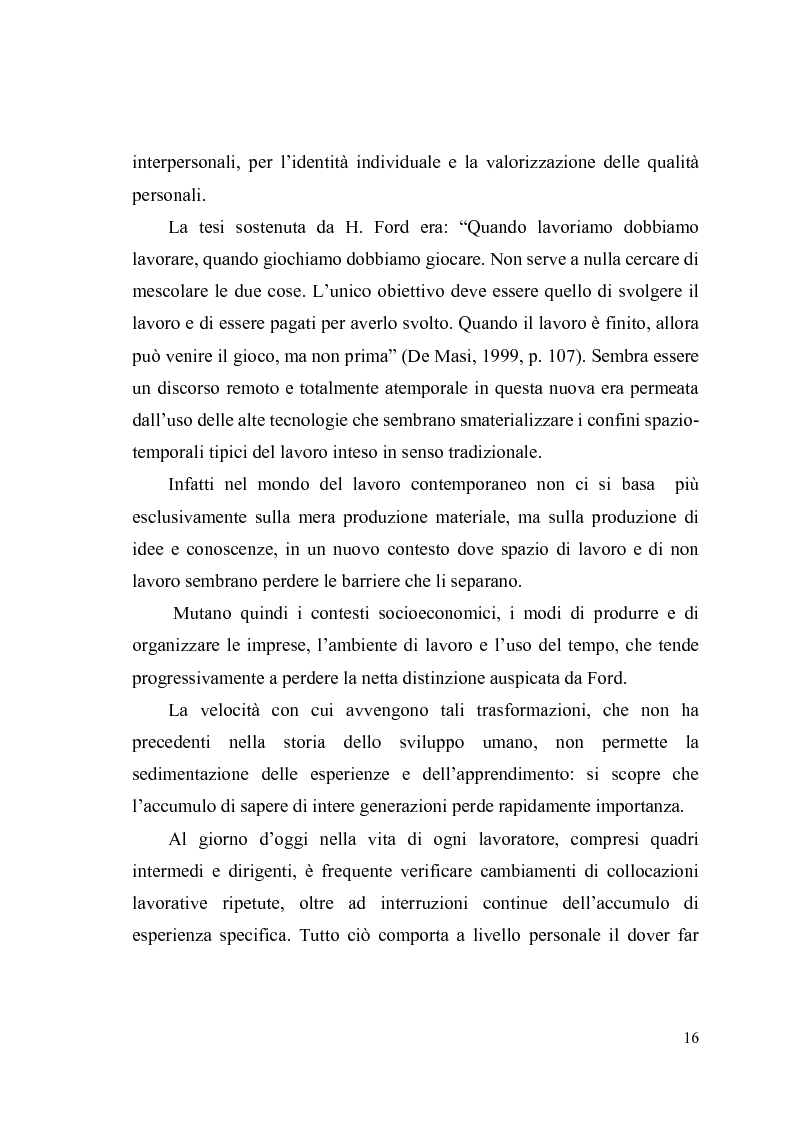 Anteprima della tesi: Giovani, lavoro e qualità della vita. Indagine esplorativa condotta su un campione di lavoratori autonomi e dipendenti, Pagina 13