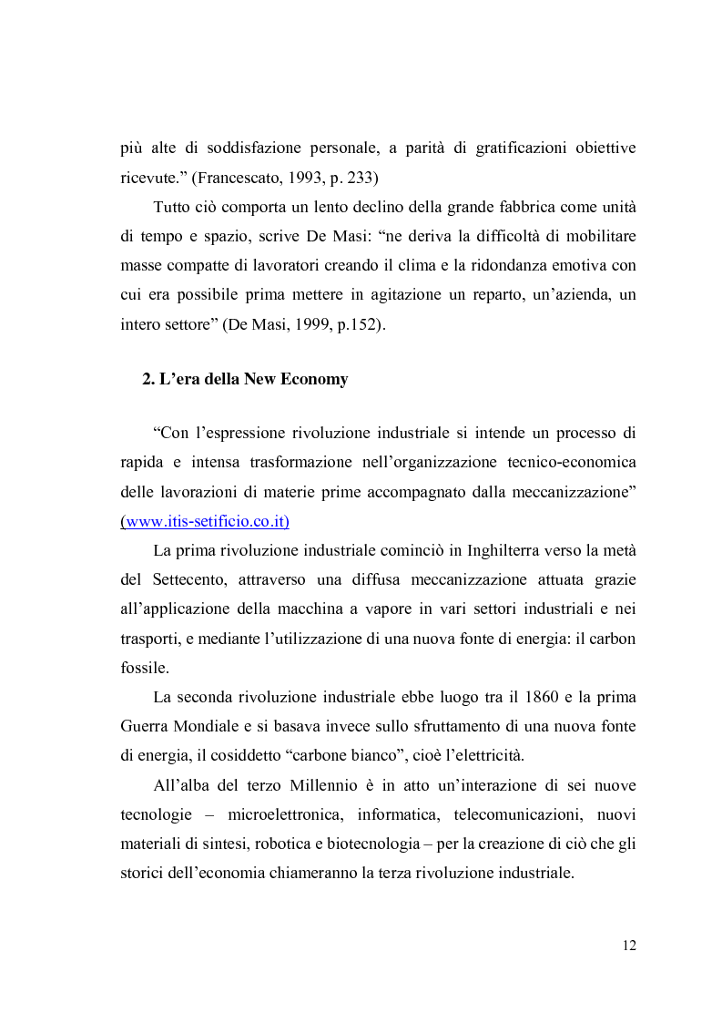 Anteprima della tesi: Giovani, lavoro e qualità della vita. Indagine esplorativa condotta su un campione di lavoratori autonomi e dipendenti, Pagina 9