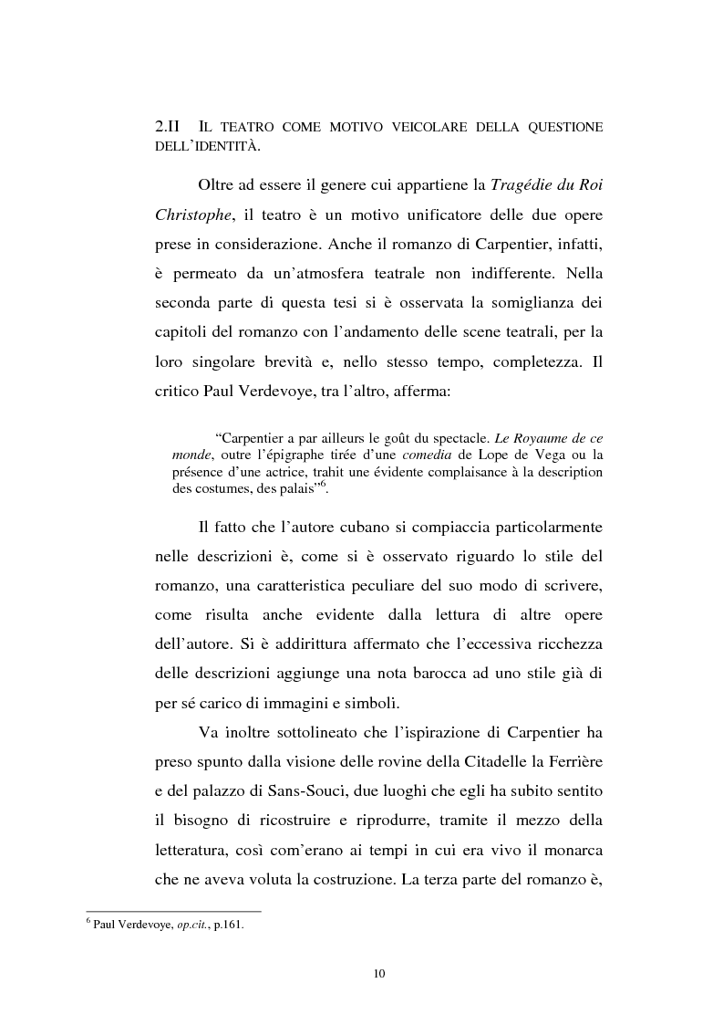 Anteprima della tesi: Le Roi Christophe tra mondo francofono e mondo ispanofono: Aimè Cèsaire e Alejo Carpentier, Pagina 10