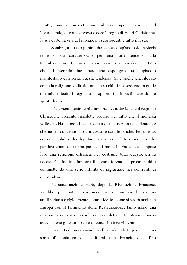 Anteprima della tesi: Le Roi Christophe tra mondo francofono e mondo ispanofono: Aimè Cèsaire e Alejo Carpentier, Pagina 11