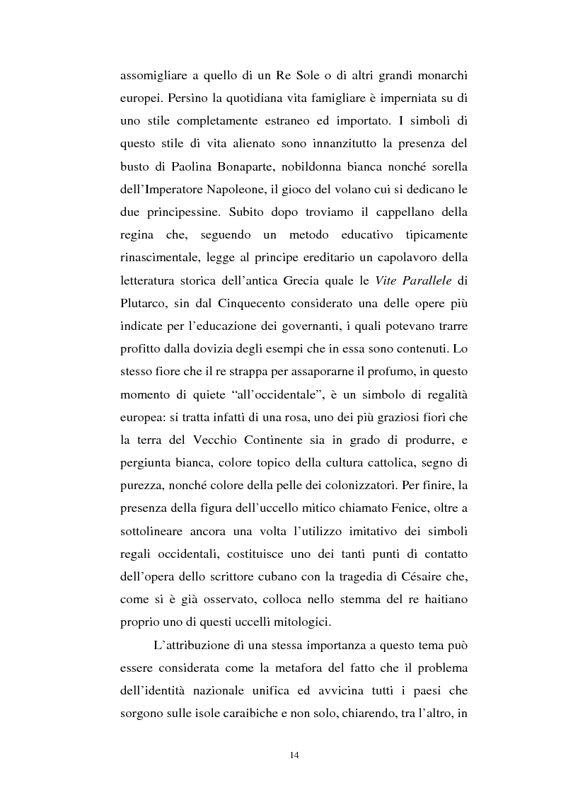 Anteprima della tesi: Le Roi Christophe tra mondo francofono e mondo ispanofono: Aimè Cèsaire e Alejo Carpentier, Pagina 14