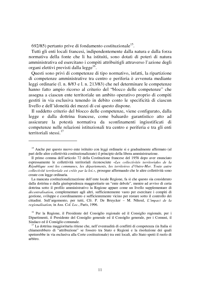 Anteprima della tesi: Procedimenti deliberativi negli enti locali; l'esperienza francese, Pagina 12