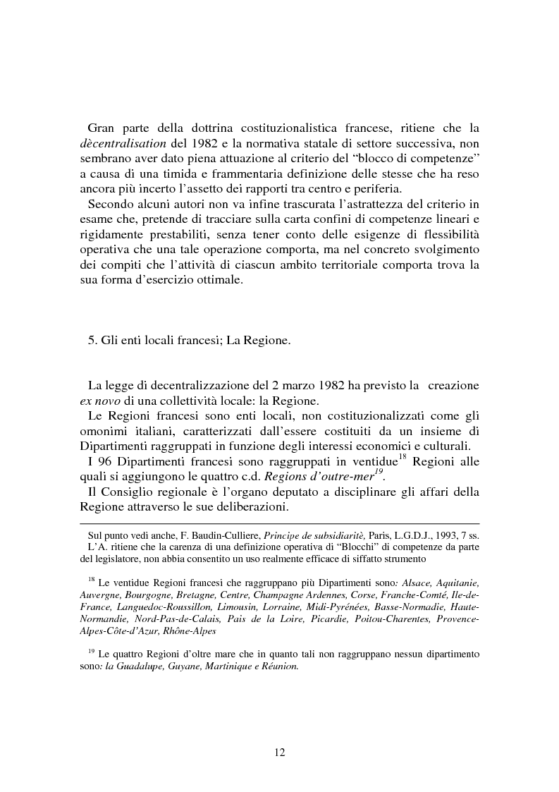 Anteprima della tesi: Procedimenti deliberativi negli enti locali; l'esperienza francese, Pagina 13
