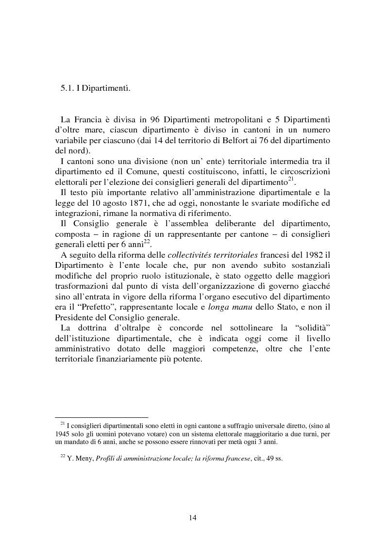 Anteprima della tesi: Procedimenti deliberativi negli enti locali; l'esperienza francese, Pagina 15