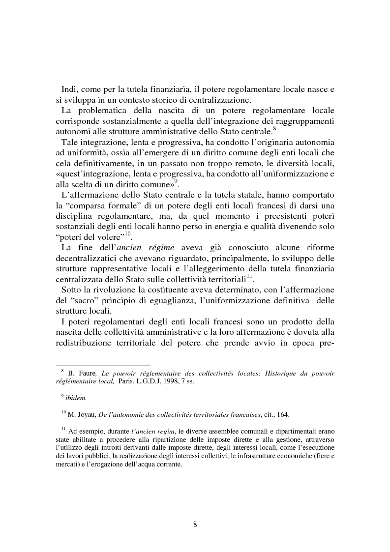 Anteprima della tesi: Procedimenti deliberativi negli enti locali; l'esperienza francese, Pagina 9
