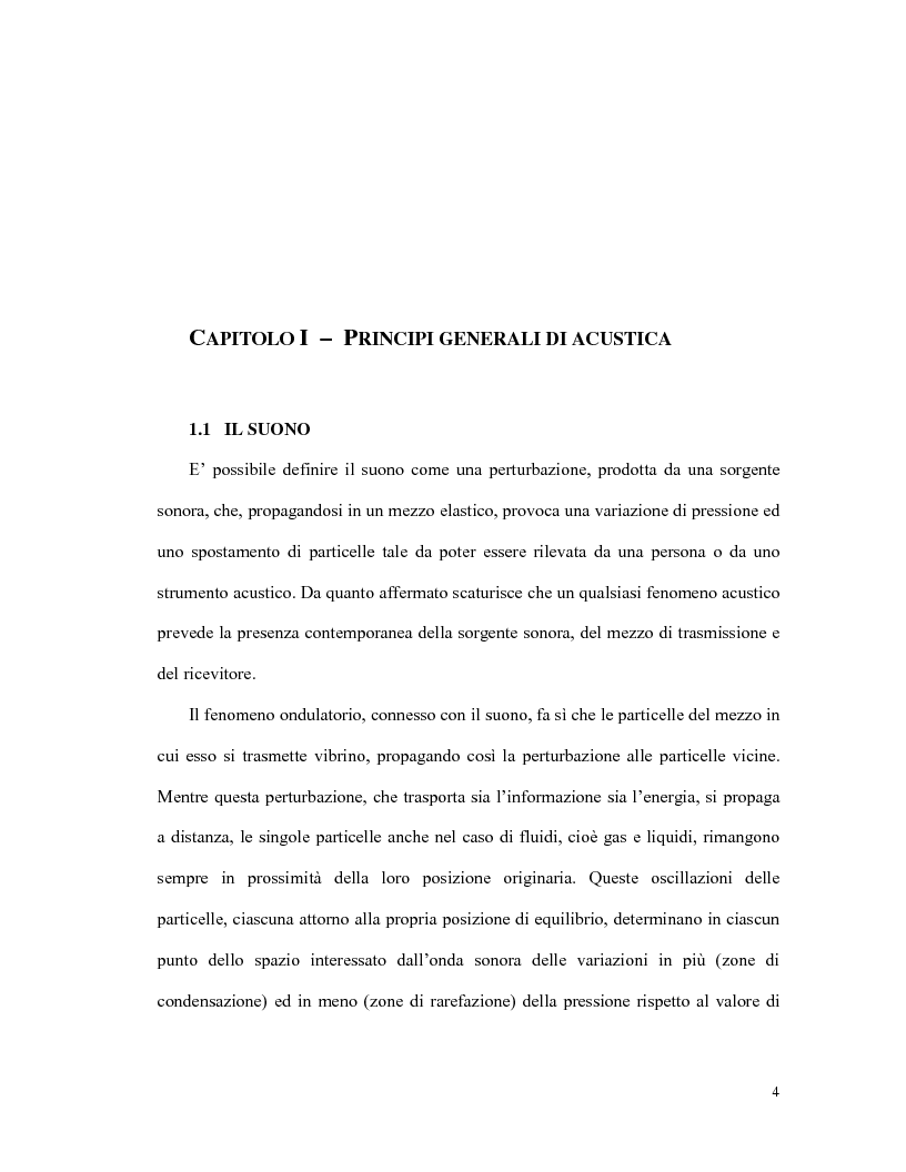 Anteprima della tesi: L'olografia acustica: uno strumento per l'analisi della trasmissione sonora, Pagina 4