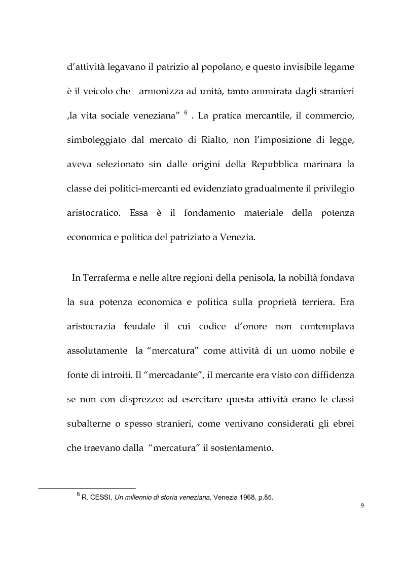 Anteprima della tesi: Tra politica e letteratura: il mito di Venezia, Pagina 6