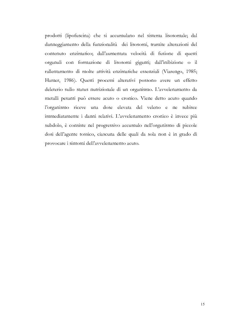 Anteprima della tesi: Valutazione dell'inquinamento da metalli pesanti nell'area antistante l'ex complesso industriale di Bagnoli, Pagina 15