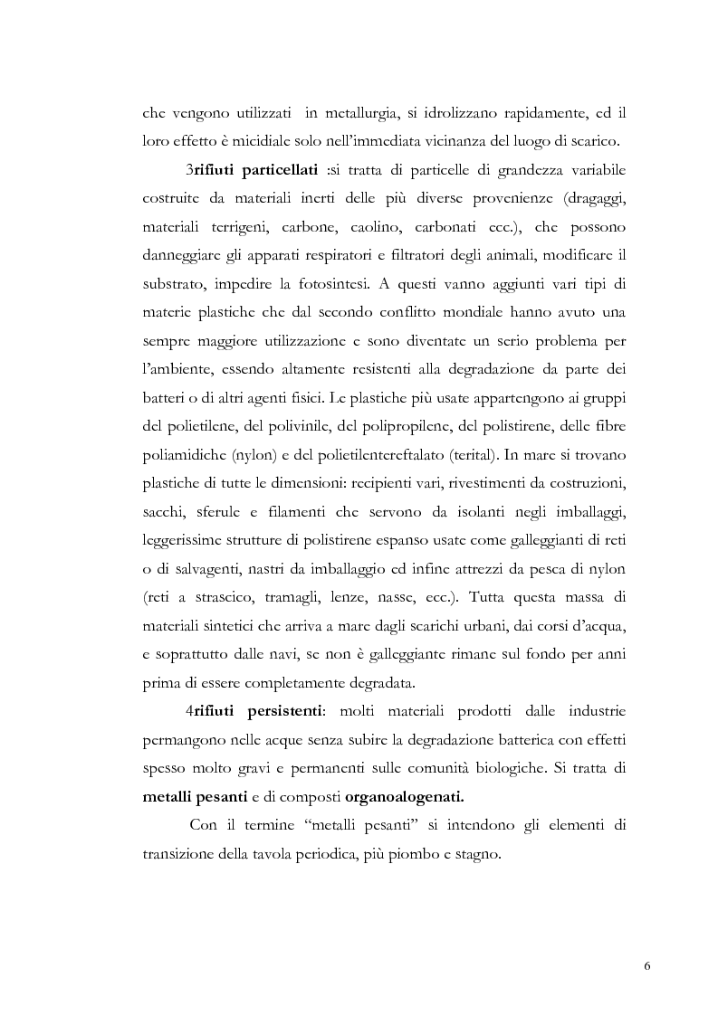 Anteprima della tesi: Valutazione dell'inquinamento da metalli pesanti nell'area antistante l'ex complesso industriale di Bagnoli, Pagina 6