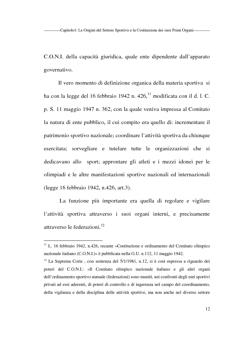 Anteprima della tesi: Profili giuridici delle società sportive, Pagina 12