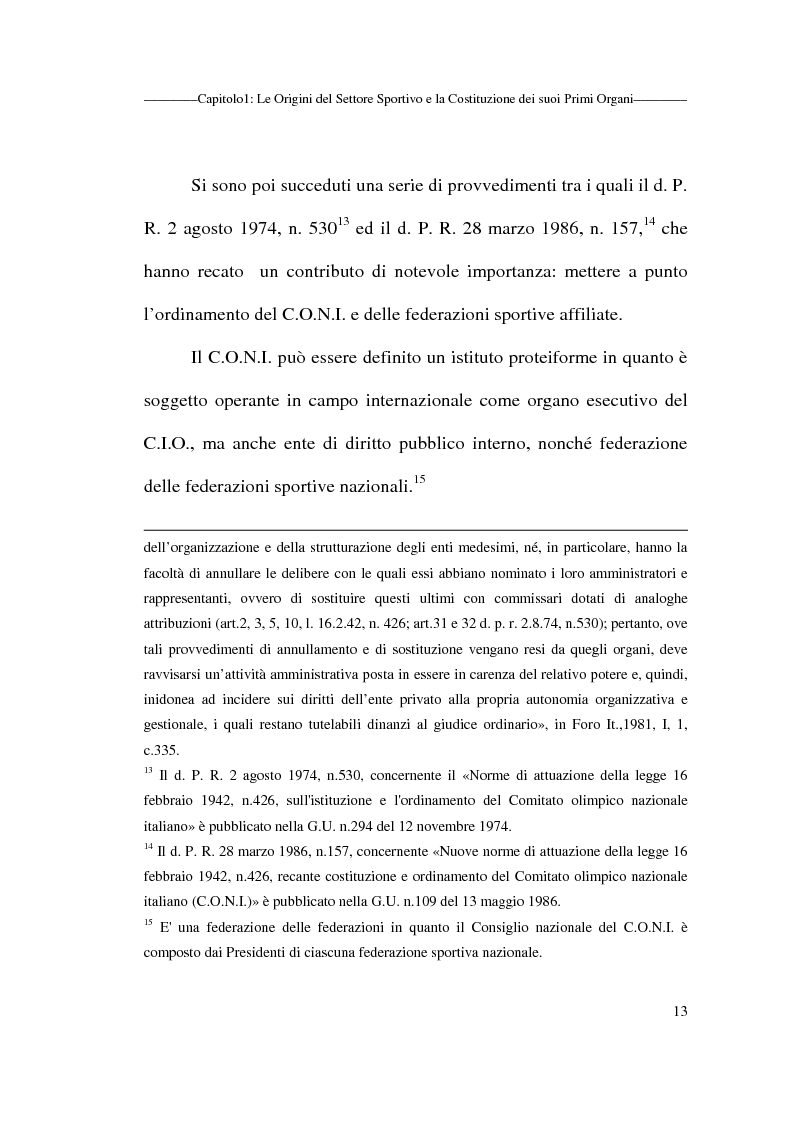 Anteprima della tesi: Profili giuridici delle società sportive, Pagina 13