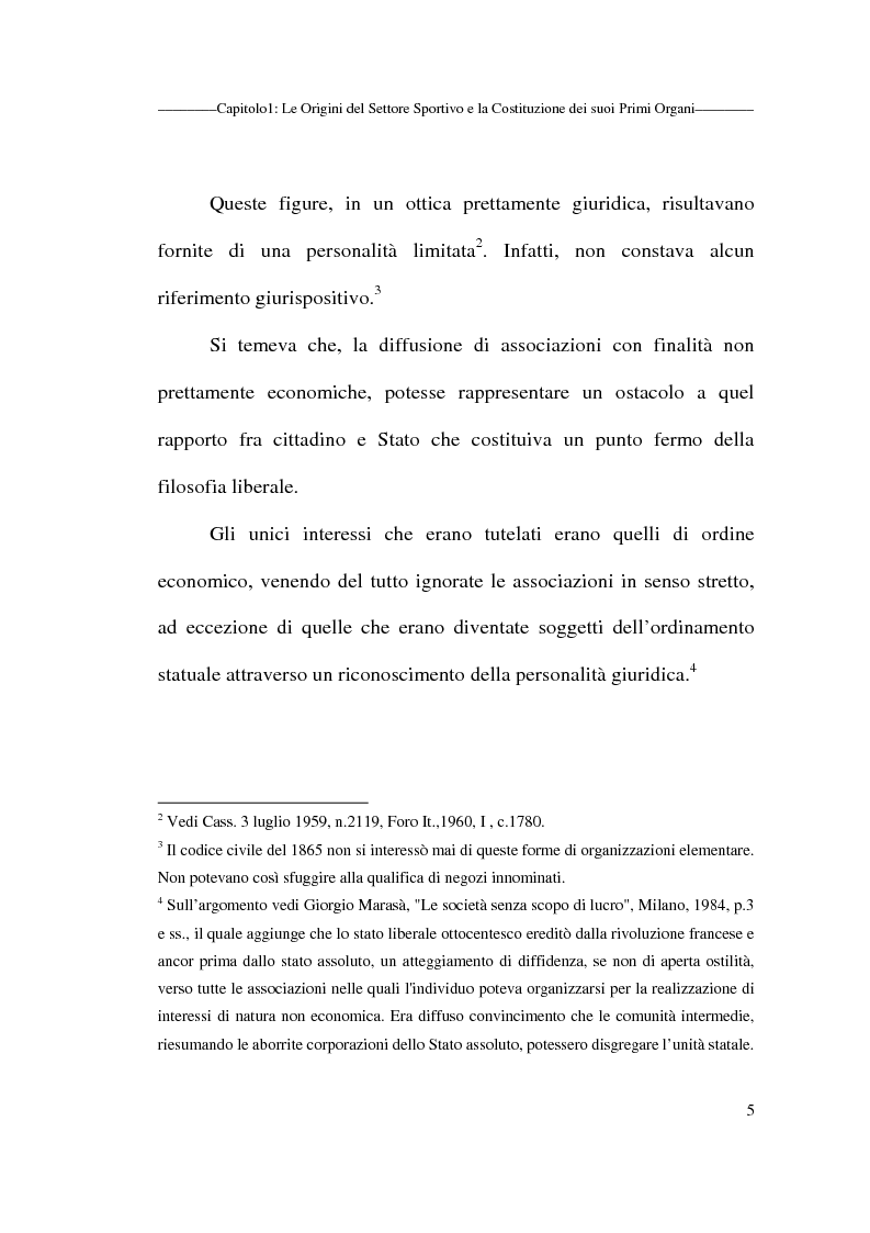 Anteprima della tesi: Profili giuridici delle società sportive, Pagina 5