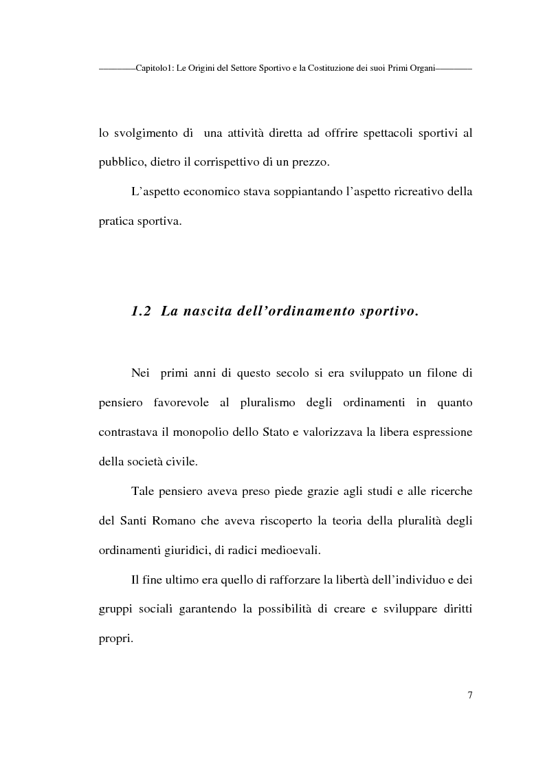 Anteprima della tesi: Profili giuridici delle società sportive, Pagina 7