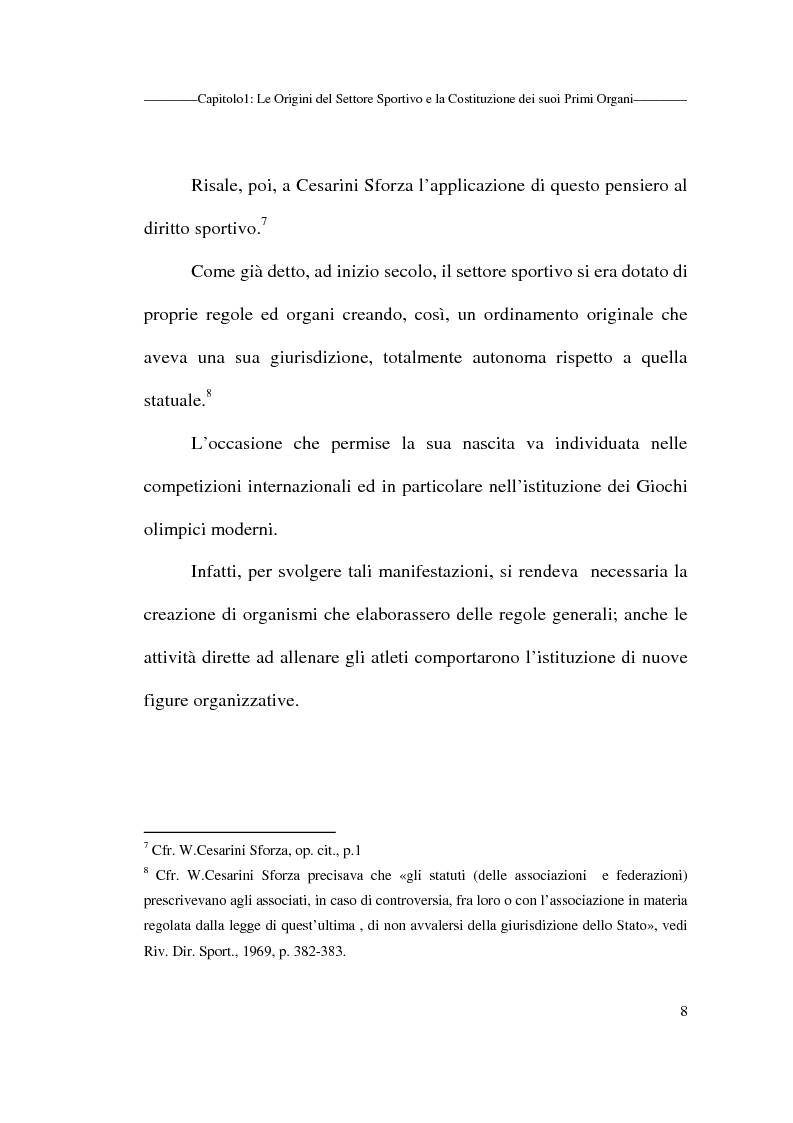 Anteprima della tesi: Profili giuridici delle società sportive, Pagina 8