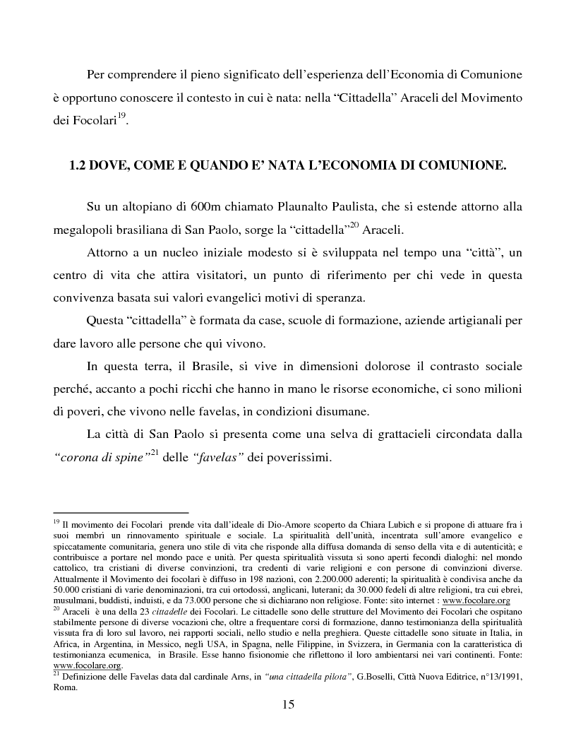 Anteprima della tesi: Le metafore organizzative nelle aziende di economia di comunione: tra metafora e realtà, Pagina 9