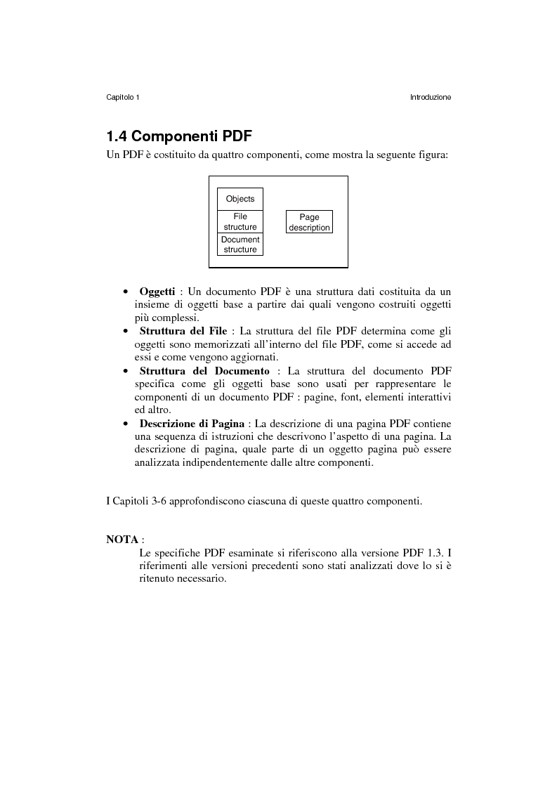 Anteprima della tesi: Analisi e manipolazione di documentazione in formato Pdf: un caso di studio, Pagina 11