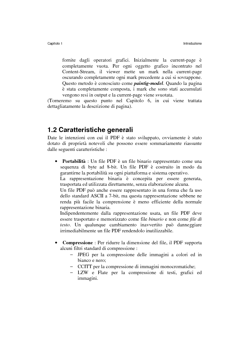 Anteprima della tesi: Analisi e manipolazione di documentazione in formato Pdf: un caso di studio, Pagina 7