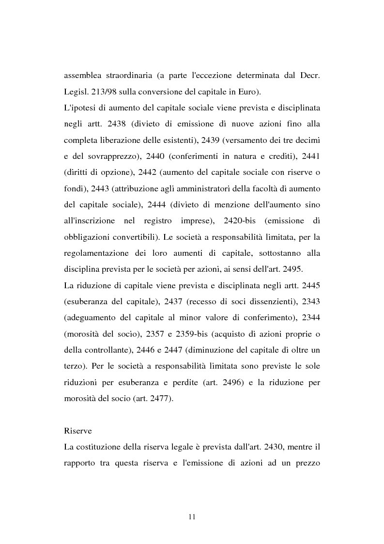 Anteprima della tesi: Il principio contabile n. 28 del Cndc e Cnr: il patrimonio netto. Aspetti contabili e fiscali, Pagina 11