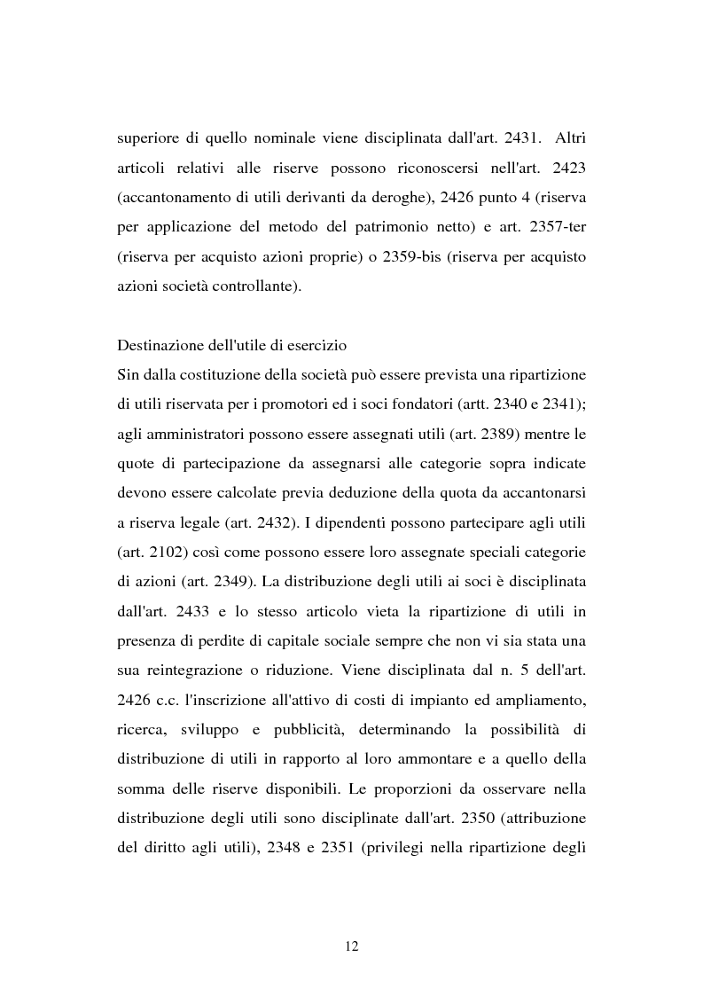 Anteprima della tesi: Il principio contabile n. 28 del Cndc e Cnr: il patrimonio netto. Aspetti contabili e fiscali, Pagina 12