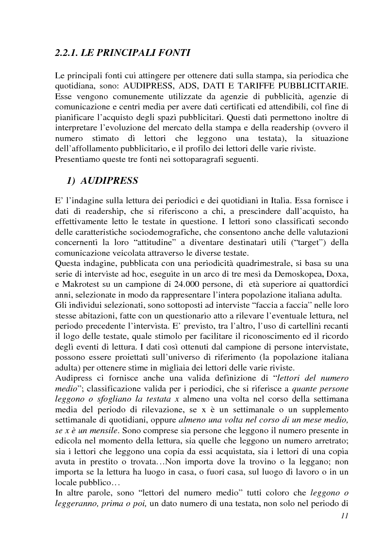 Anteprima della tesi: Analisi semiotica della grafica di impaginazione delle riviste femminili e costruzione dei percorsi di lettura. Il caso di Cosmopolitan nelle versioni italiana, americana e inglese, Pagina 11