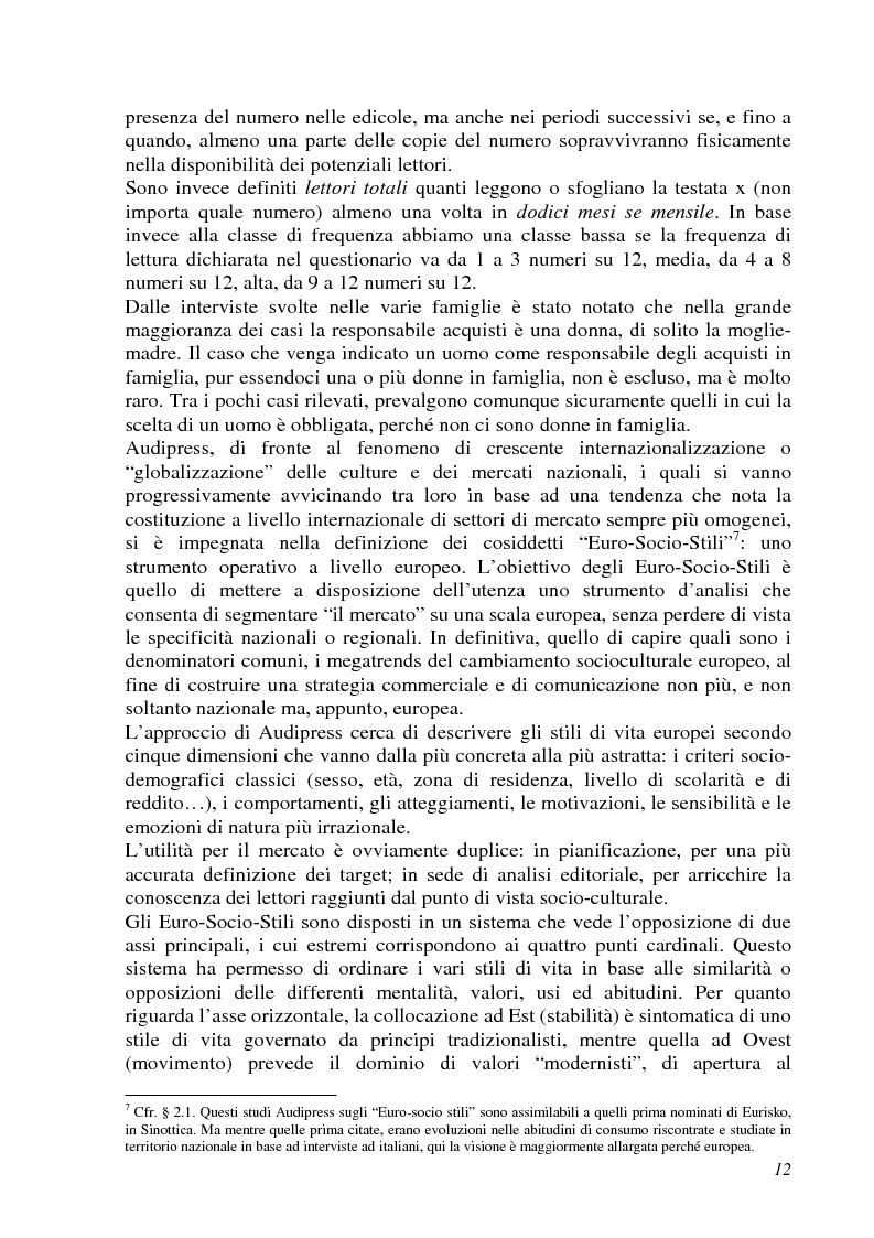 Anteprima della tesi: Analisi semiotica della grafica di impaginazione delle riviste femminili e costruzione dei percorsi di lettura. Il caso di Cosmopolitan nelle versioni italiana, americana e inglese, Pagina 12