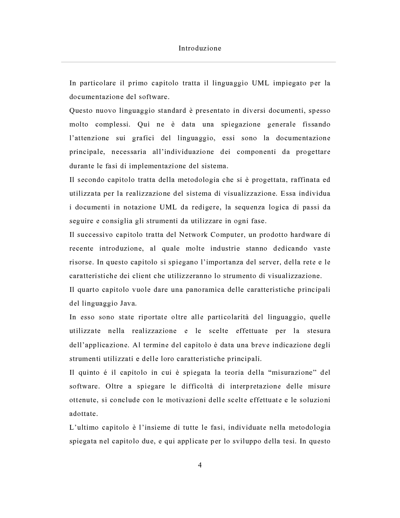 Anteprima della tesi: Un sistema distribuito per le metriche del software basato su java e Network Computer, Pagina 4