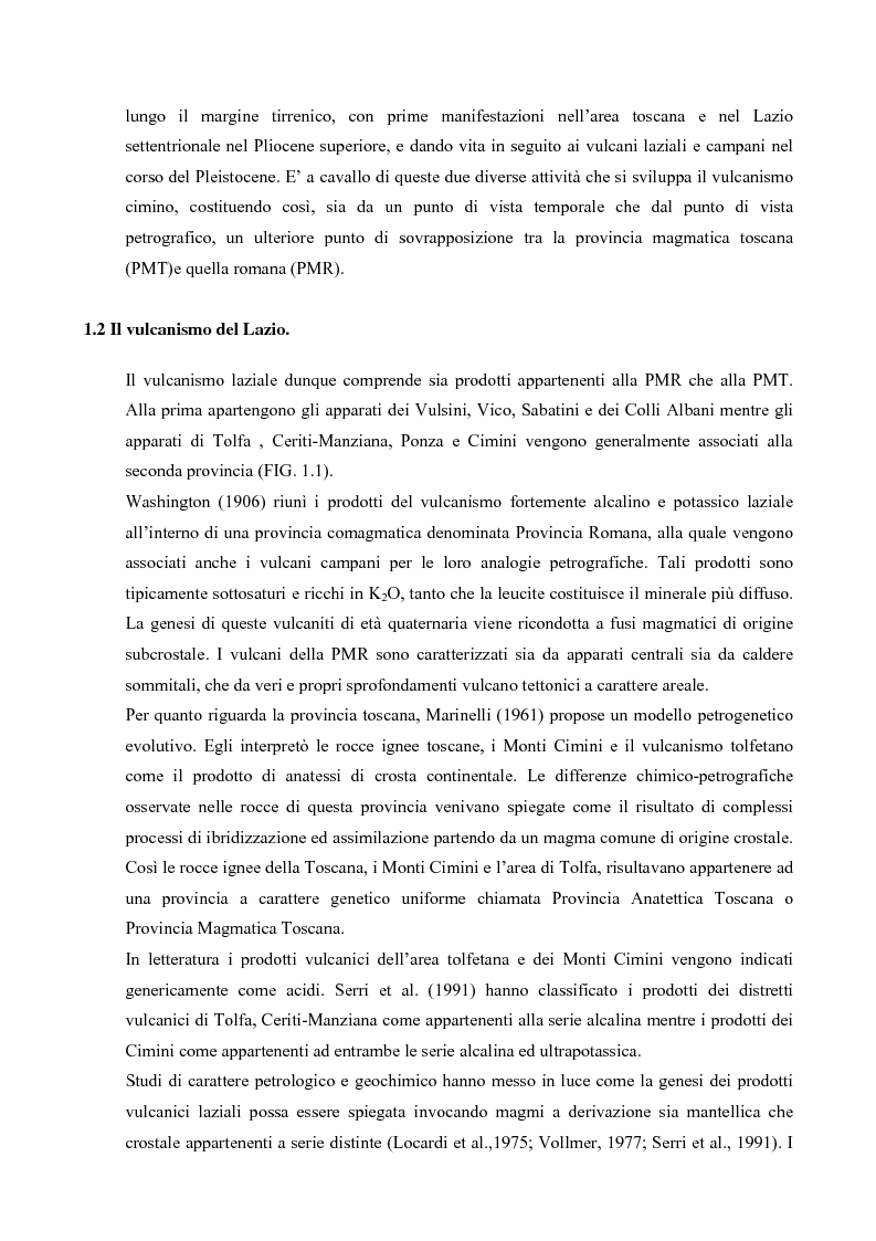 Anteprima della tesi: Controllo strutturale e modalità di messa in posto dei Domi Cimini, Pagina 6