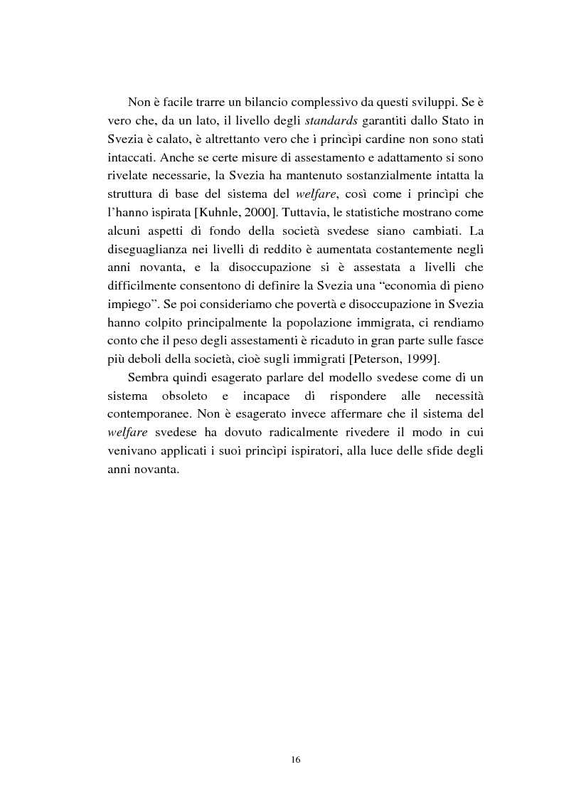 Anteprima della tesi: Le politiche relative agli immigrati in Svezia: analisi e comparazione con i principali modelli europei, Pagina 13
