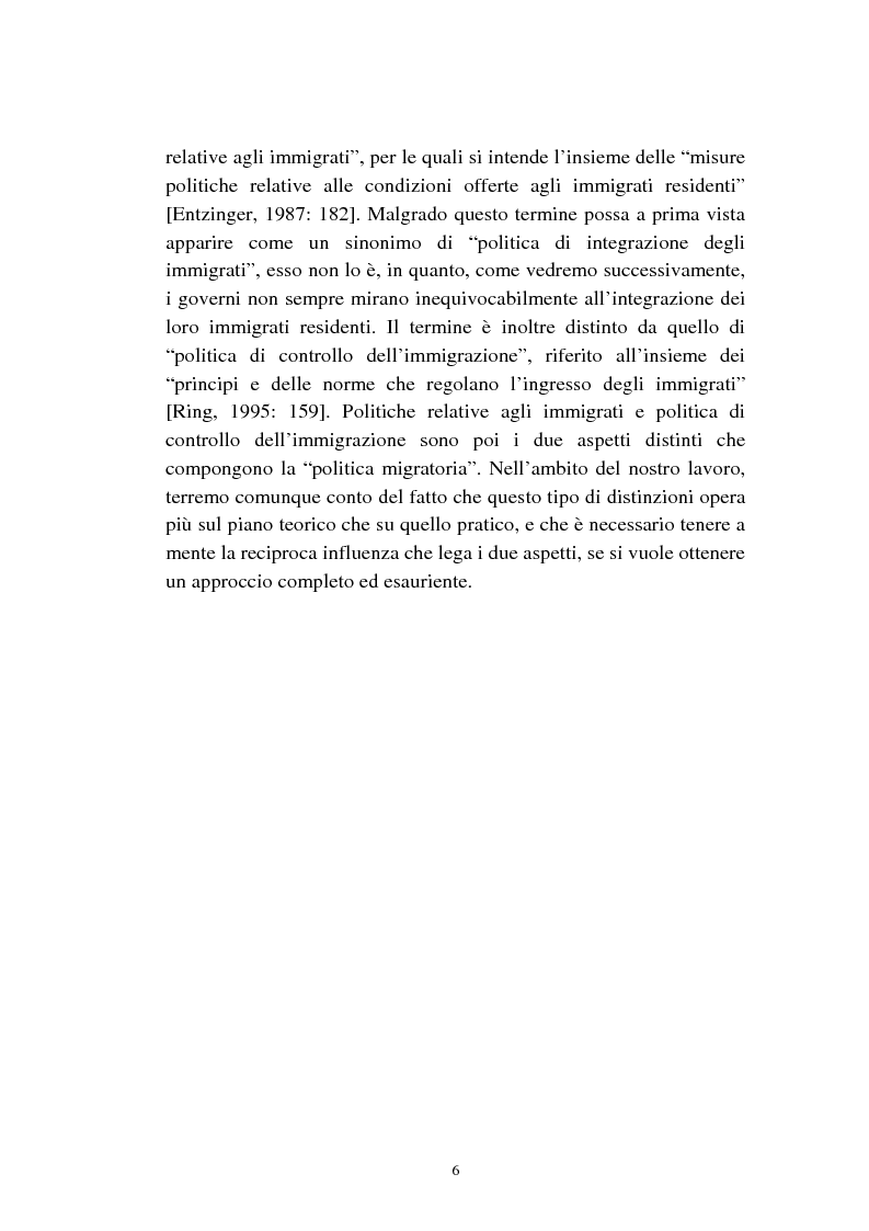 Anteprima della tesi: Le politiche relative agli immigrati in Svezia: analisi e comparazione con i principali modelli europei, Pagina 3