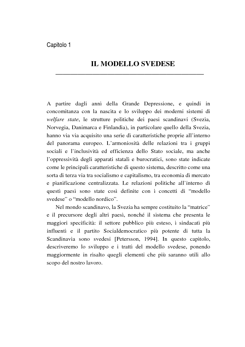 Anteprima della tesi: Le politiche relative agli immigrati in Svezia: analisi e comparazione con i principali modelli europei, Pagina 5