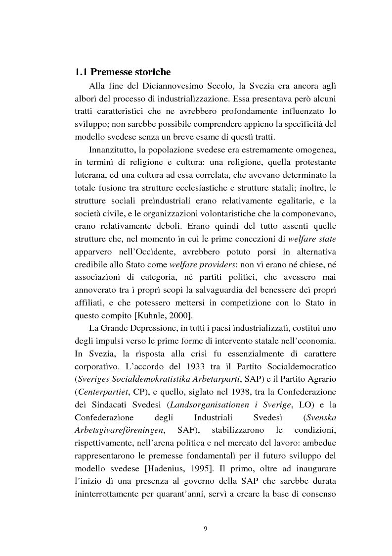 Anteprima della tesi: Le politiche relative agli immigrati in Svezia: analisi e comparazione con i principali modelli europei, Pagina 6